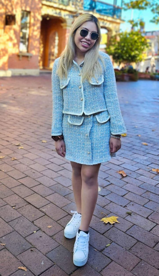 Bowie Blazer and Skirt Set