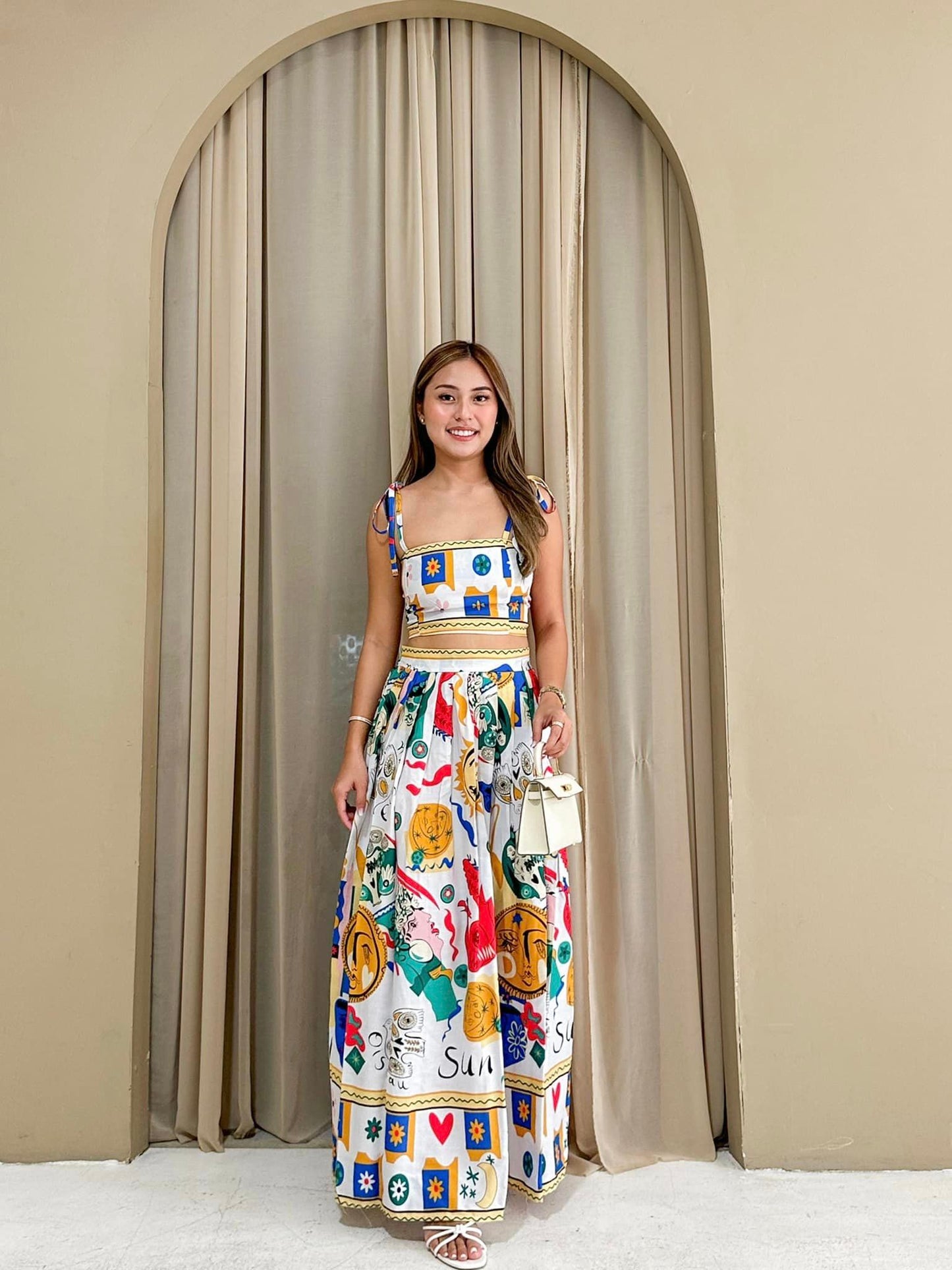 Vanessa Summer Top and Skirt Set