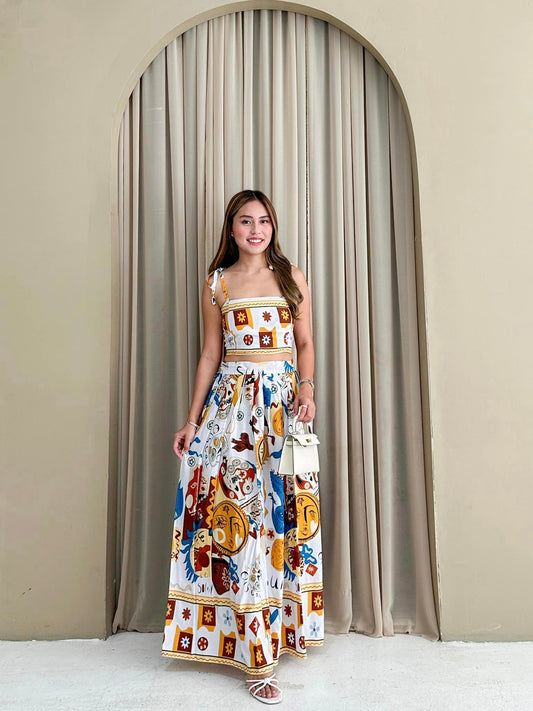 Vanessa Summer Top and Skirt Set