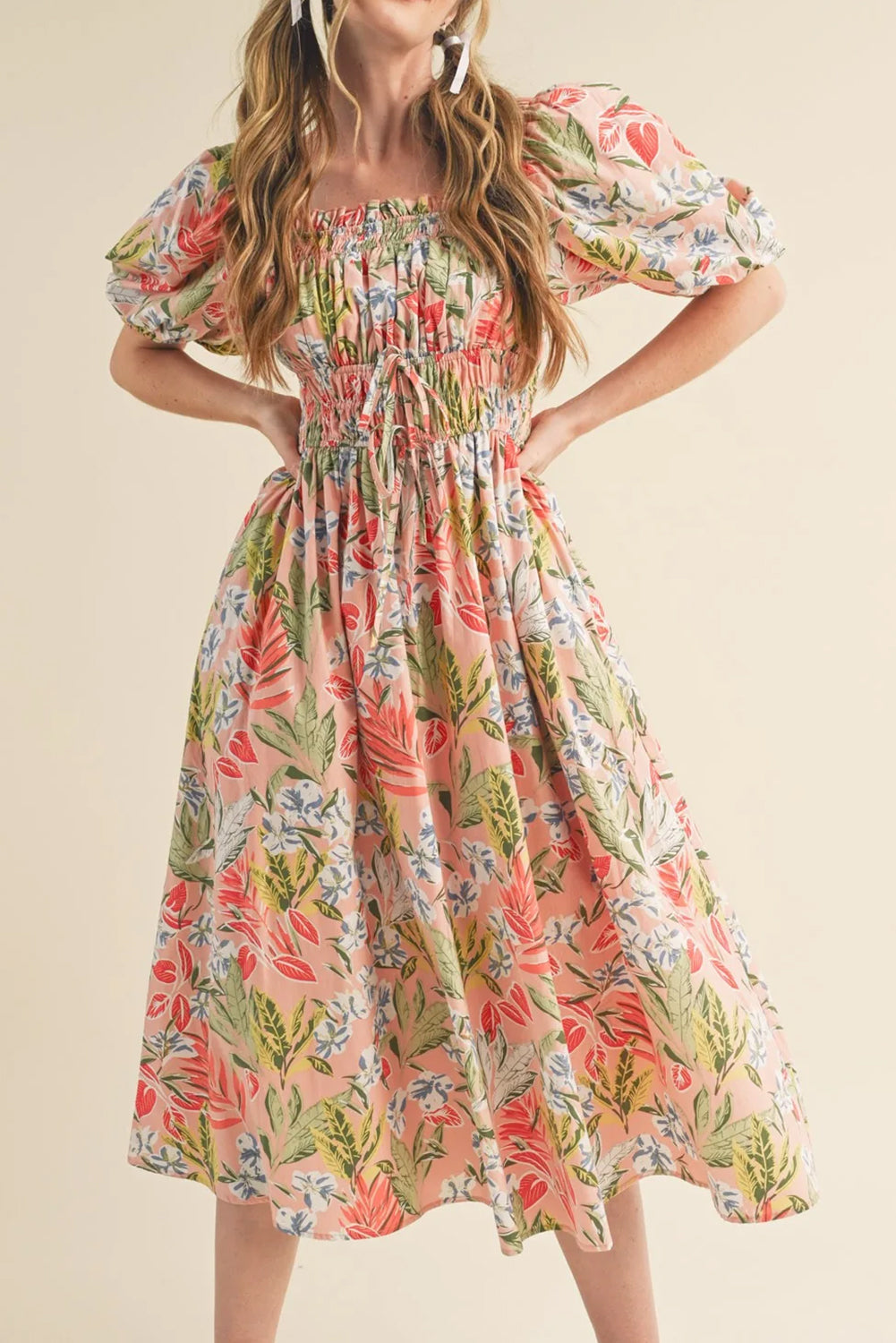 Katrina Floral Smocked Maxi Dress