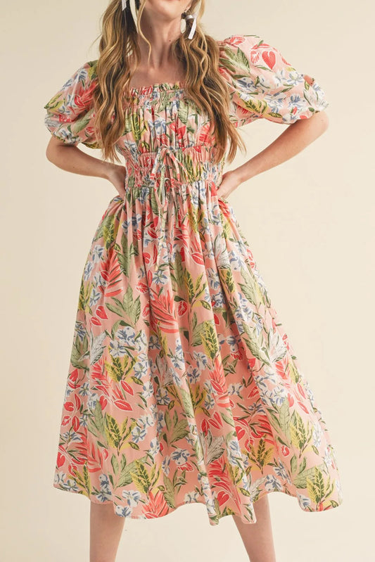 Katrina Floral Smocked Maxi Dress