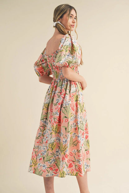 Katrina Floral Smocked Maxi Dress