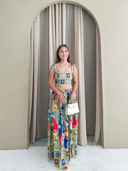 Vanessa Summer Top and Skirt Set